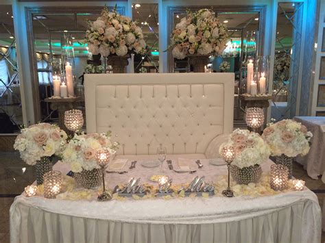 Bride groom wedding table decorations mr and mrs wedding signs table decoration. Beautiful bride/ groom table~ Amaryllis Decorators ...