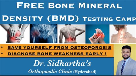 Free Bone Mineral Density Bmd Testing Camp Dr Sidhartha Orthopaedic