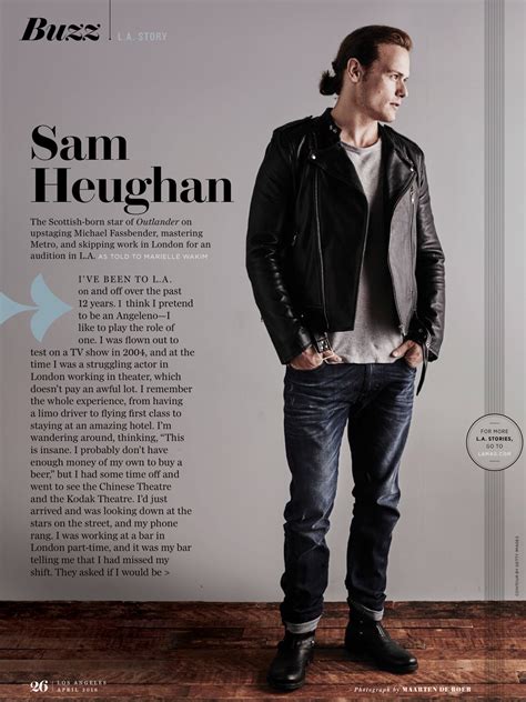 New Sam Heughan Interview With La Times Outlander Online