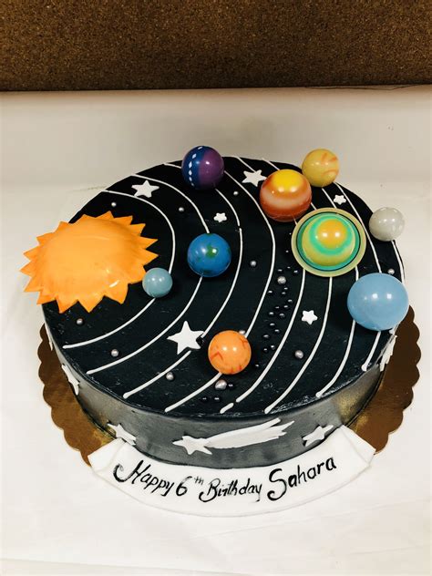 Solar System Birthday Cake Space Theme Space Themed Cake Space