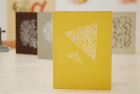 Screenprinted Note Cards On Behance