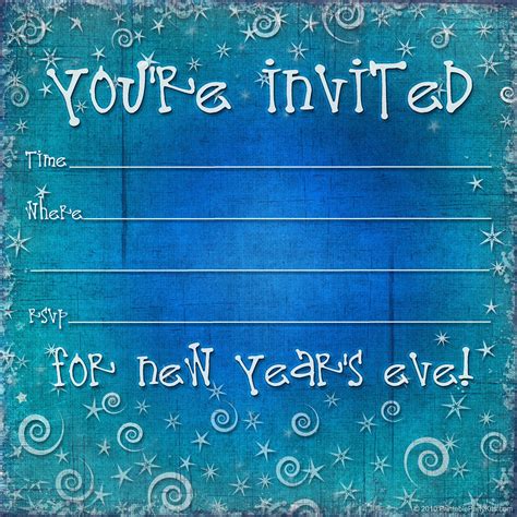 Free Printable New Years Eve Party Invitations