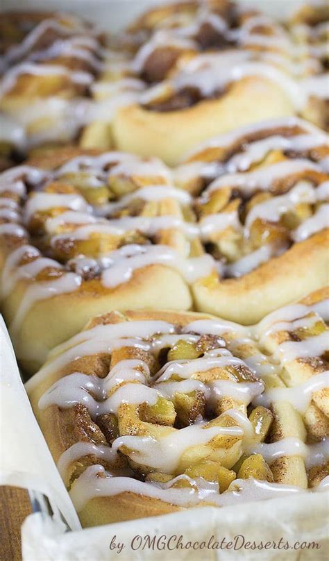 Apple Pie Cinnamon Rolls Omg Chocolate Desserts