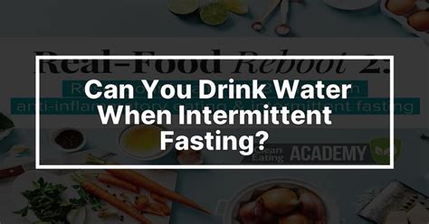 Can You Drink Water When Intermittent Fasting Medforthospitals
