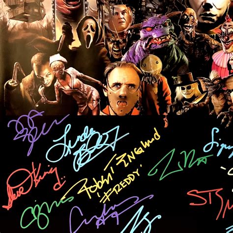 Horror Legends Signed Poster Custom Frame Clearance Home