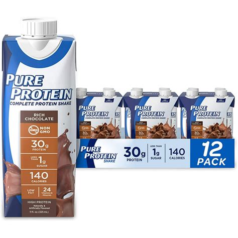 Pure Protein Chocolate Protein Shake 30g Complete Protein Ready To