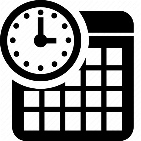 Alarm And Calendar Clock Date Date And Time Day Event Grid