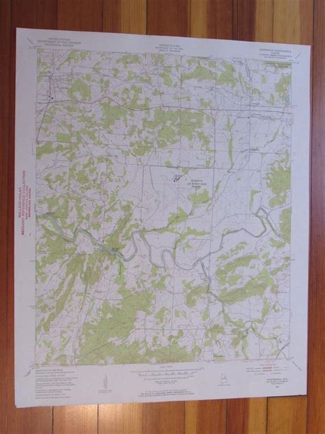 Eastaboga Alabama 1953 Original Vintage Usgs Topo Map 1953 Map
