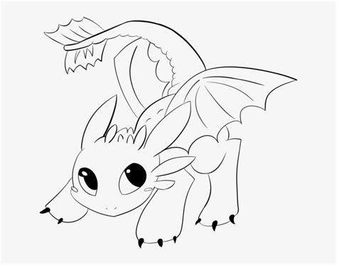 Toothless Lineart By Araly Easy Baby Toothless Coloring Pages Free