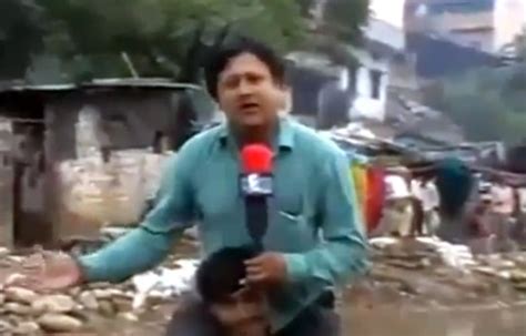 Shoulder Riding India Floods Reporter Narayan Pargaien Blames Cameraman Sabotage After Being