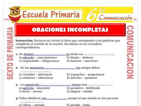 Ficha Online De Oraciones Compuestas Para Sexto Grado Primaria Porn