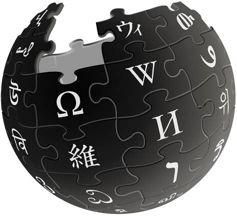 Filewikipedia Logo V2 Blacksvg Wikimedia Commons