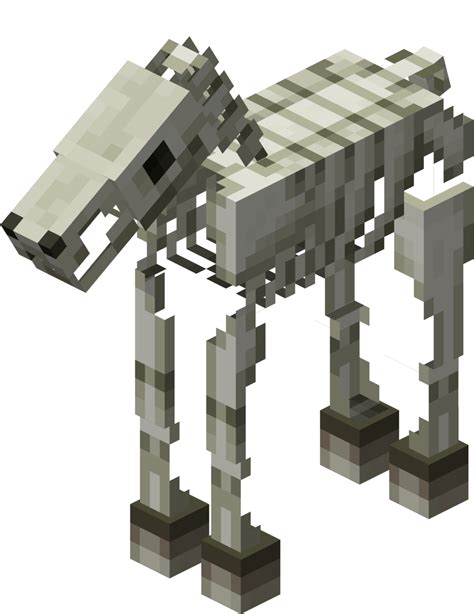 Zombie And Skeleton Horse Minecraft Png Download Minecraft Skeleton