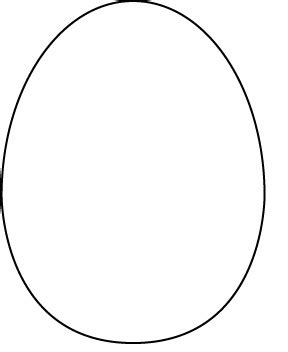 Free printable easter egg templates for coloring and other crafts! Large Egg Template - ClipArt Best