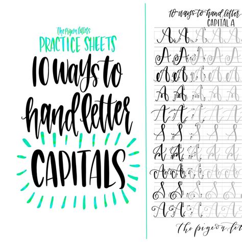 Alphabet Handwriting Styles Alphabet A Hand Lettering