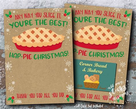 Printable Any Way You Slice It Youre The Best Hap Pie Etsy