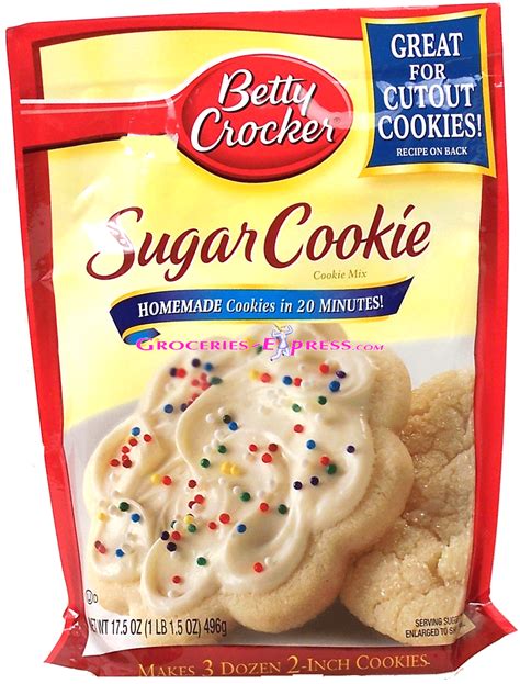Betty Crocker Sugar Cookie Mix Ingredients