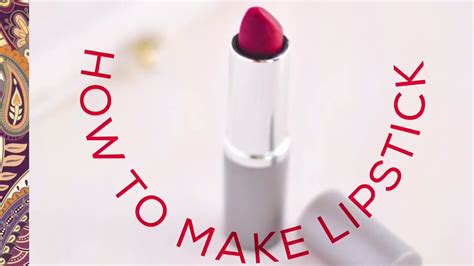 Diy How To Make Homemade Lipstick Youtube