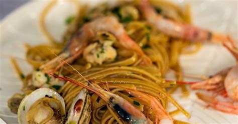 Ricetta Linguine Integrali Con Gamberi Gobbetti And Tartufi Di Mare Di In