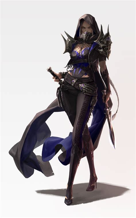 Artstation Assassin Liz Son Fantasy Female Warrior Character