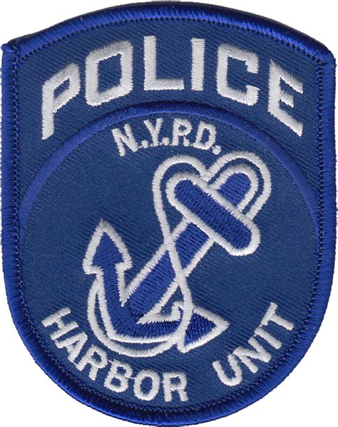 New York City Police Department Nypd Shoulder Patch Harbor Unit Chicago Cop Shop