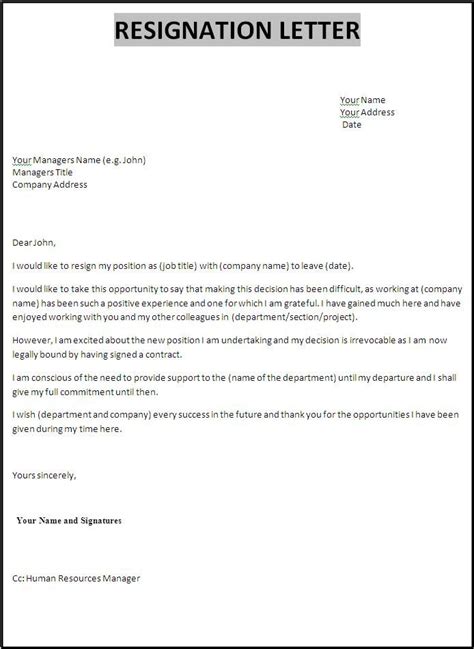 resignation letter ideas  pinterest letter