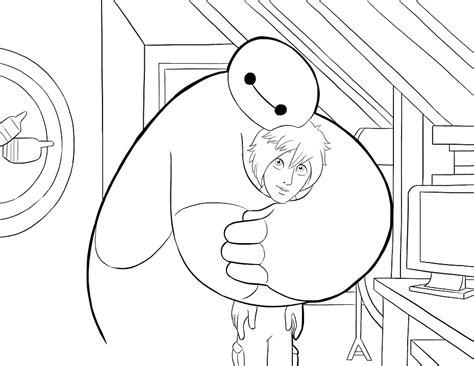 Dibujos De Lindo Baymax Para Colorear Para Colorear Pintar E Imprimir