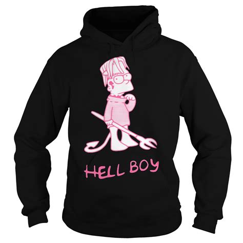 Lil Peep Hellboy Bart Simpson Shirt