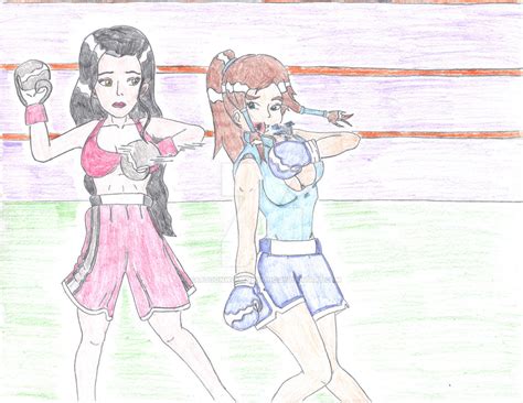 Asami Vs Korra Boxing By Cartoonwomenboxing On Deviantart