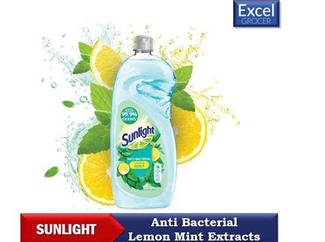 Sunlight Anti Bacterial Lemon Mint Extracts Dishwashing Liquid 900ml