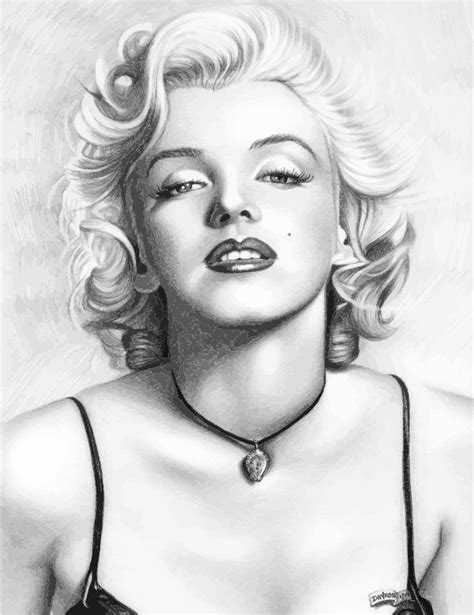 Detail Pencil Marilyn Monroe Drawing Koleksi Nomer 7