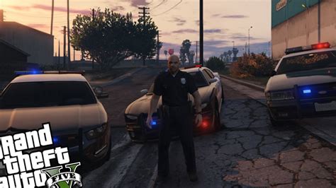 Gta 5 Pc Become Police Officer Mod Go On Dutypolice Simulator