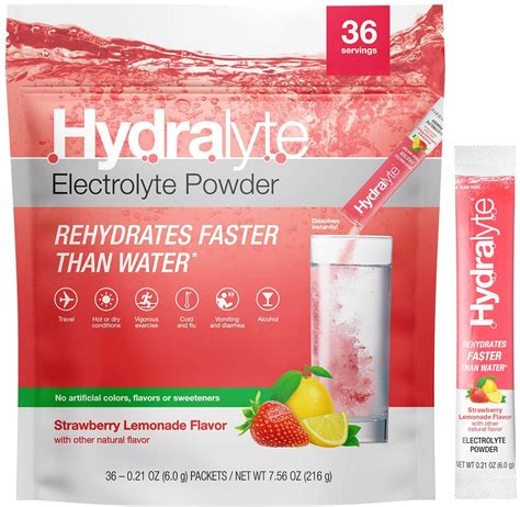 Hydralyte Electrolyte Powder Strawberry Lemonade 36 Bargainlow