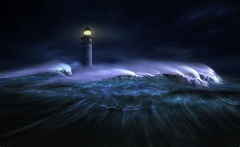 Ocean Lighthouse Wallpapers Wallpaper Cave