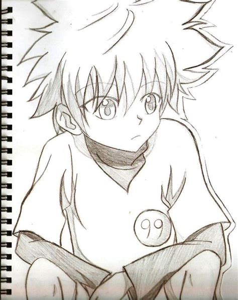 Anime Sketch Killua Traditional Art By Xxdaisuki Koixx On Deviantart