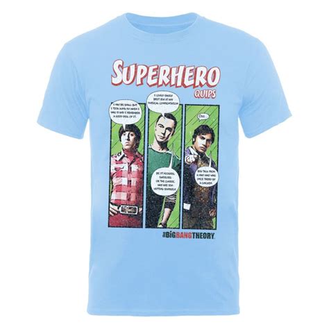 The Big Bang Theory Mens T Shirt Superhero Sapphire Merchandise Zavvi