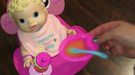 Baby Alive Changing Time Doll Feeding Foot Rattles Diaper Mess And