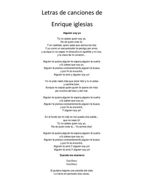 Letras De Canciones