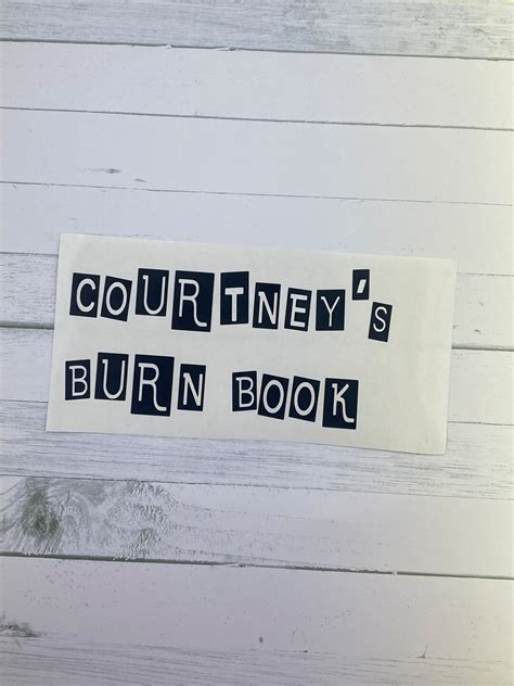 Mean Girls Stickers Burn Book Stickers Mean Girl Burn Book Decals Notebook Stickers Notebook