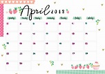 April 2018 Printable Colorful Calendar – Free Download | Colorful Zone