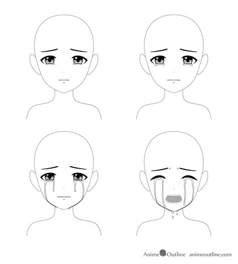 4 Ways To Draw Crying Anime Eyes Eye Drawing Anime Crying Crying