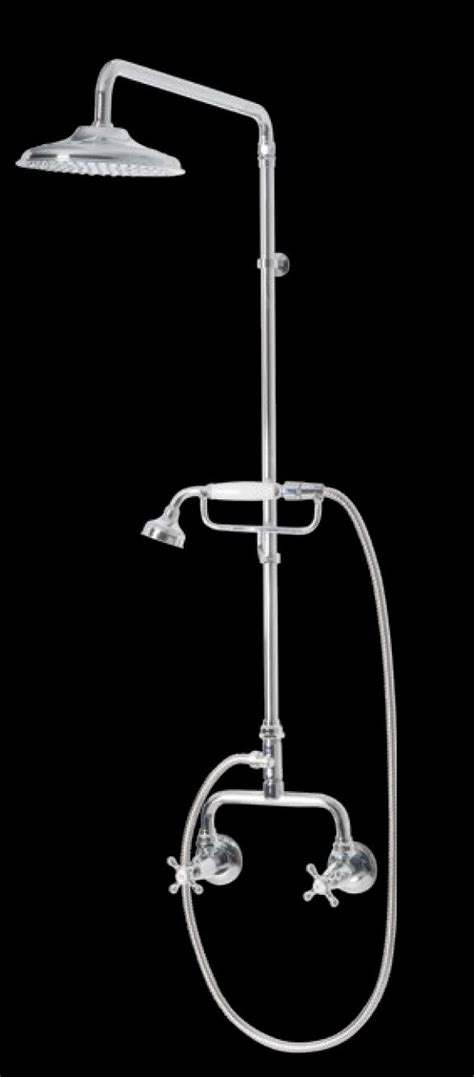 Bastow Federation Exposed Shower Set With Hand Held Telephone Style Shower 200mm Bathroom Mixer
