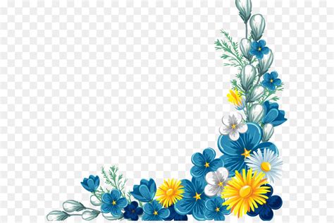 Large collections of hd transparent blue flowers border png images for free download. Flower Yellow Clip art - Decorative borders png download ...
