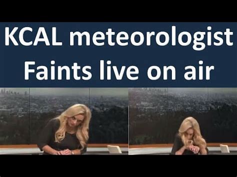 Kcal Meteorologist Faints Live On Air Alissa Carlson Schwartz