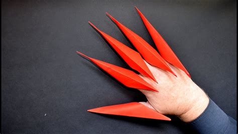 Como Hacer Unas Garras De Papel Origami YouTube