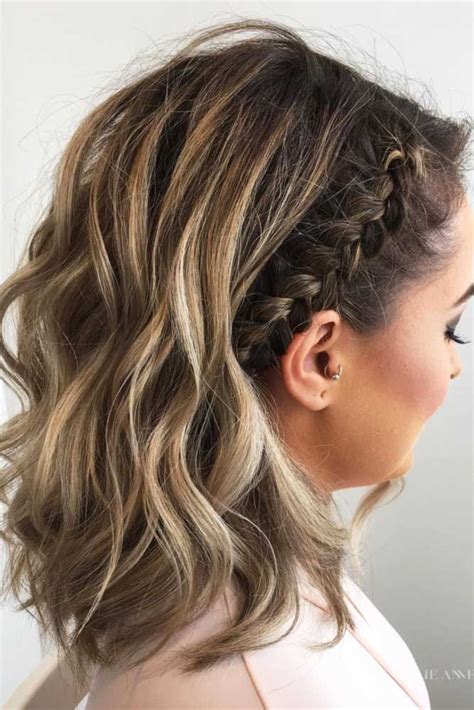 Simple and loosely braided crown braid that makes the hairstyle to look voluminous. Pin on Hair
