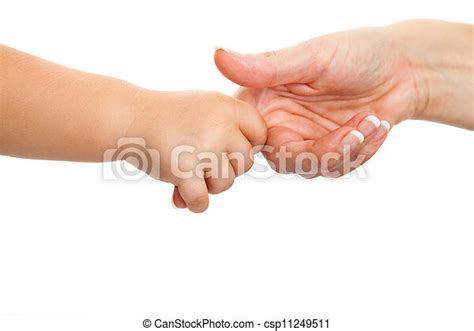 Baby Hand Holding Mothers Finger Close Up Of Baby Hand Holding Mothers