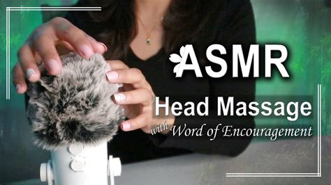 my first asmr video fluffy mic head massage feel the tingles in your brain down to your