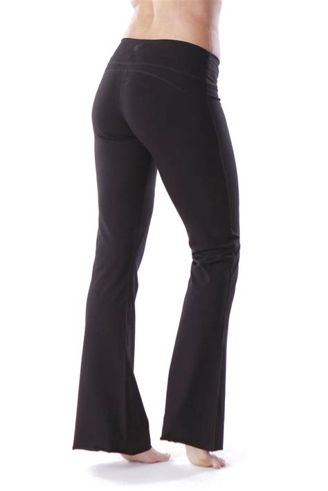 33 Yoga Essential Relaxed Flare Pant In Black By Green Apple Active