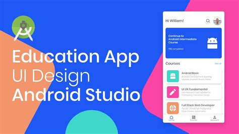Designing Online Course Education App Ui Design Adobe Xd To Android
